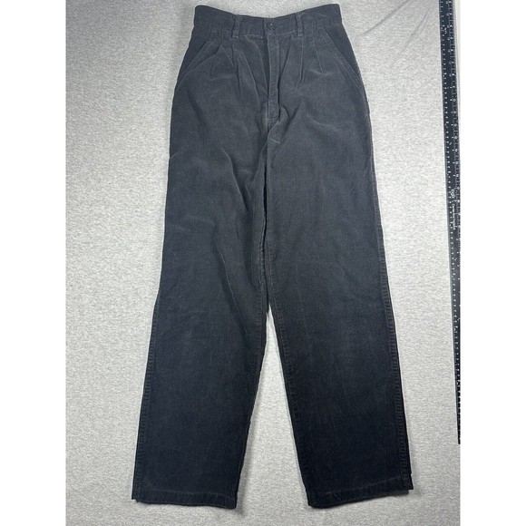Grape Vines Vintage Black Corduroy High Rise Pants‎ Juniors 5 - Picture 1 of 6